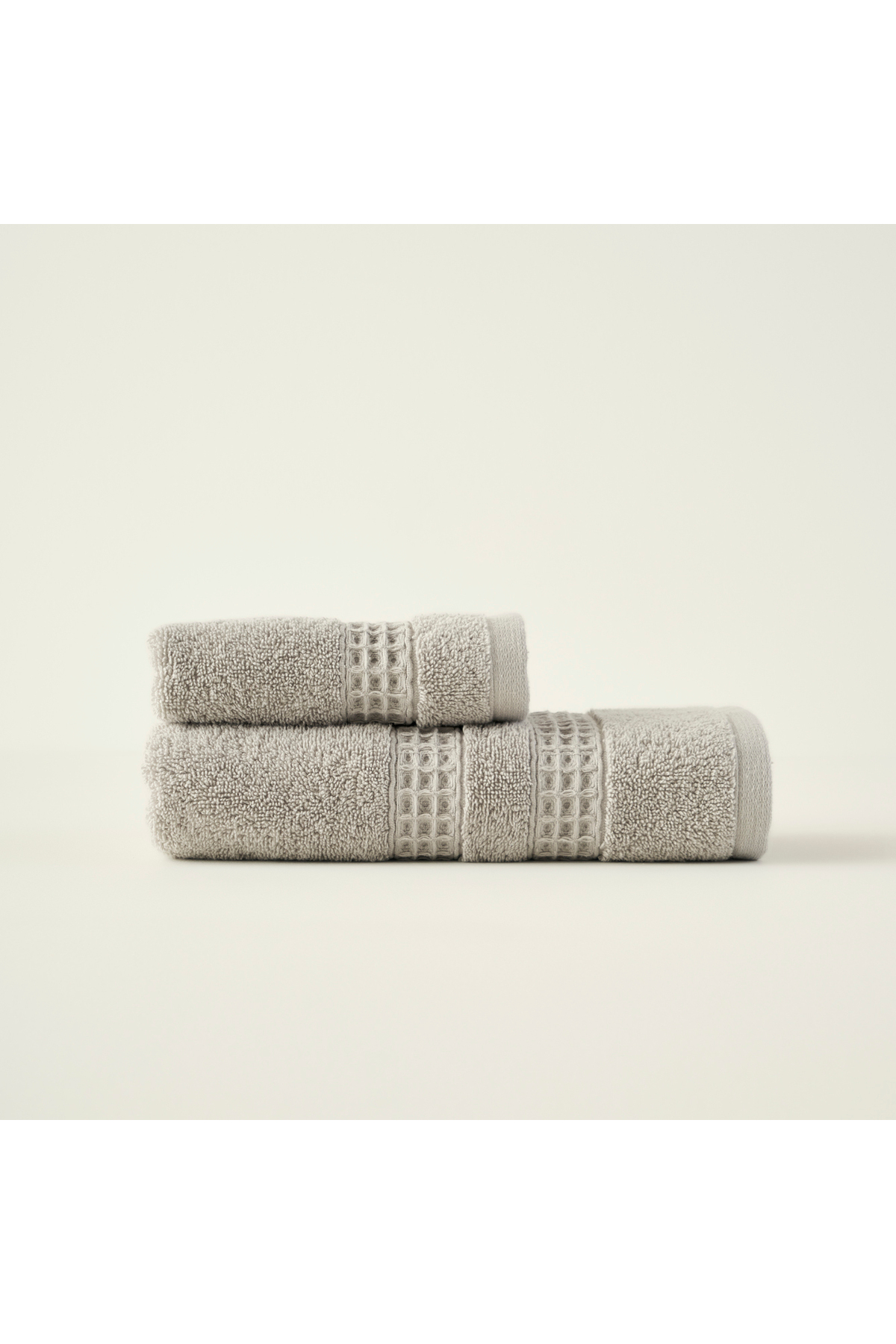 Bella Maison %100 Pamuk Peggy El Havlusu Gri (30x50 cm) - Görsel 3