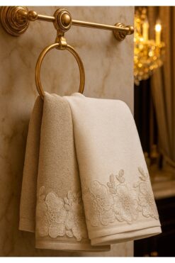 Çeyiz Bahçesi Gülden Kadife 2'li El Ve Yüz Havlusu Seti 50/90cm