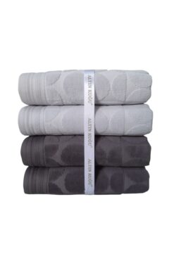 Özdilek Circular Havlu 4 Adet- Gri Antrasit