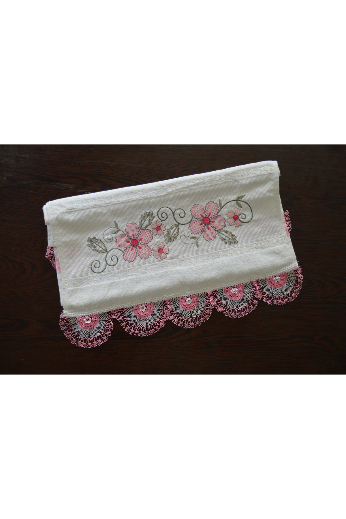 SENSSTEKSTİL 🌸dantel/ iğne oyası El Işlemeli Pamuklu Havluu – Kalitesiyle