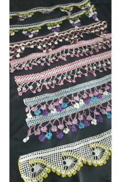 Papatyam 5 Adet El İşi Çeyizlik Mutfak Havlu Kenarı El Örgüsü Tığ İşi/havlu kenarı/El Yapımı/El işlemesi/