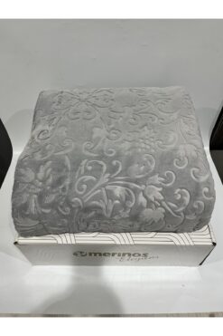 Merinos Elegance Çift Kişilik Battaniye - Indigo