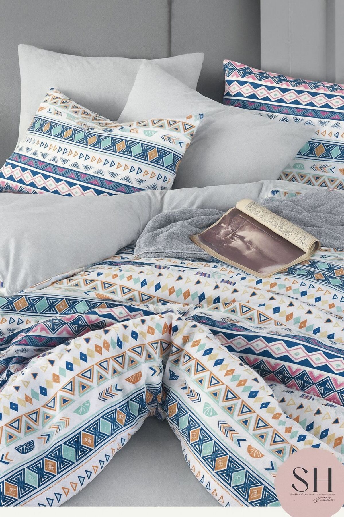 Sheri Home Sheri Basic Çift Kişilik 1 Adet Nevresim (YORGAN KILIFI)200 cm x 220 cm, Malzeme: %100 Pamuk.