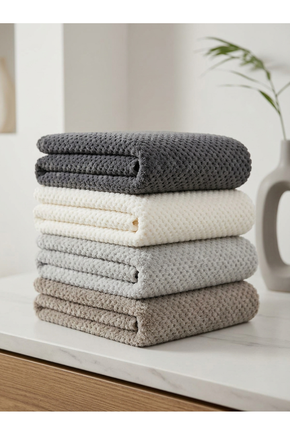 essense Home&Living %100 Bambu BEJ yumuşak tüylü koltuk örtüsü çok amaçlı süngerli koltuk örtüsü ( 170x210) - Görsel 3