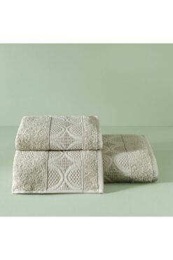 Taç Butik Patagonya Pamuk Yüz Havlusu Bej 50x85