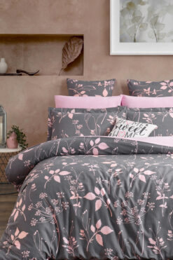 Always Çarşafı Lastikli Çift Taraflı Çift Kişilik Nevresim Takımı Pıtırcık