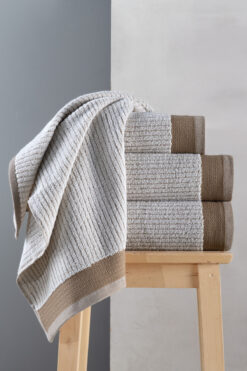 Mürdüm Home Lena 4'lü Banyo Havlu Seti Hamam Takımı %100 Pamuk