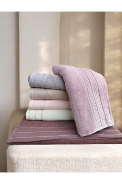 Nurpak Destan Luxury serisi 6 Adet El Yüz Havlusu 50x90 cm