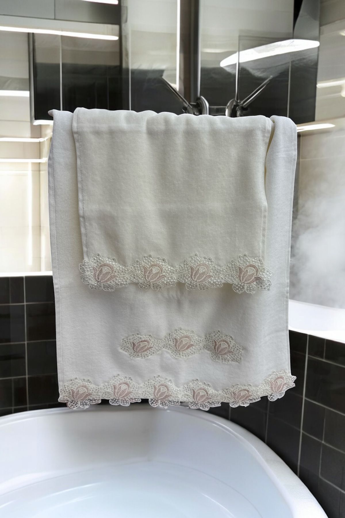 HAVLULAND AHFA ANALI KIZLI HAVLU SETİ 30*50CM VE 50*90 CM - Görsel 3