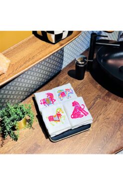 ge living Dekoratif Animals Desenli El Havlusu Seti (4 ADET)