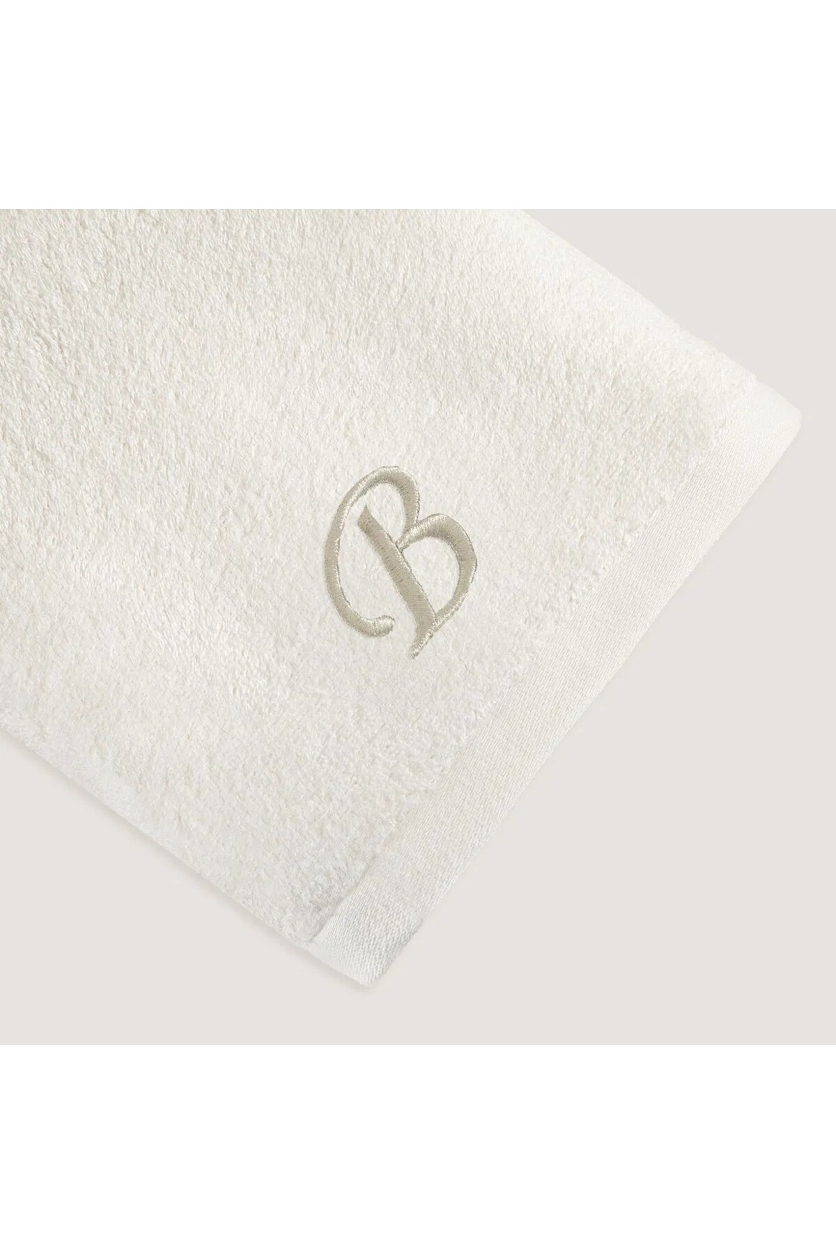 2Ddesign kişiye özel harfli işlemeli el havlusu "B" harfi - Görsel 2