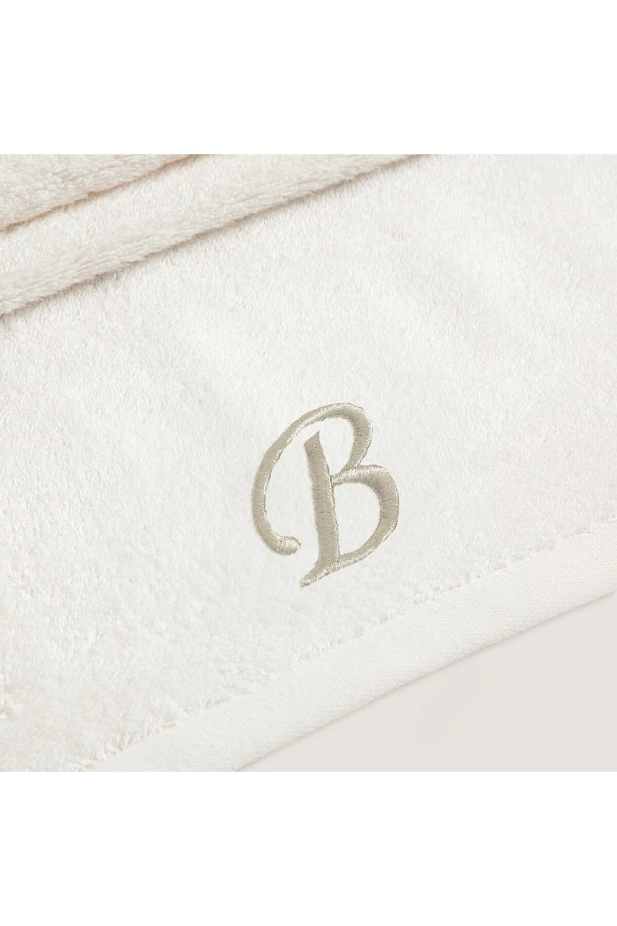 2Ddesign kişiye özel harfli işlemeli el havlusu "B" harfi - Görsel 3