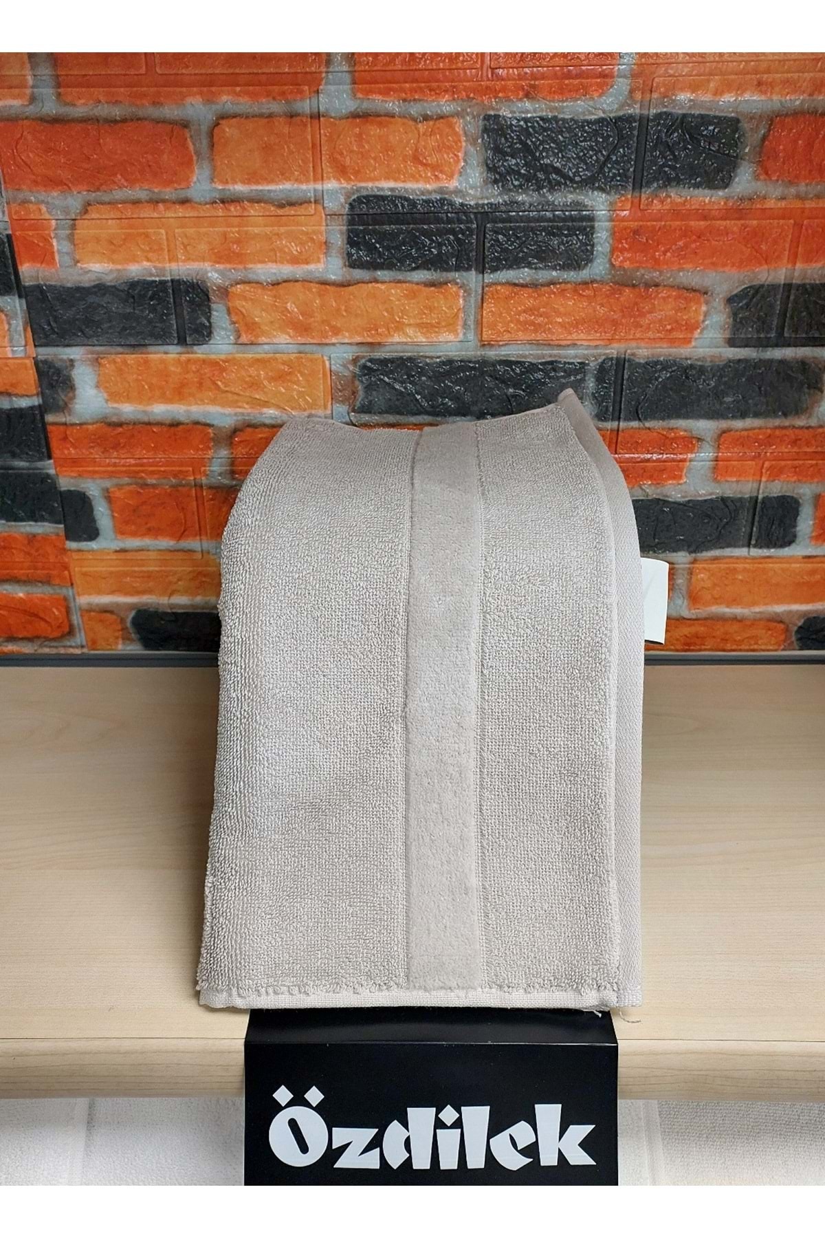 Özdilek Svv Border Kalın & Yumuşak El-Yüz Havlusu (40x76) - Silver (Gri)