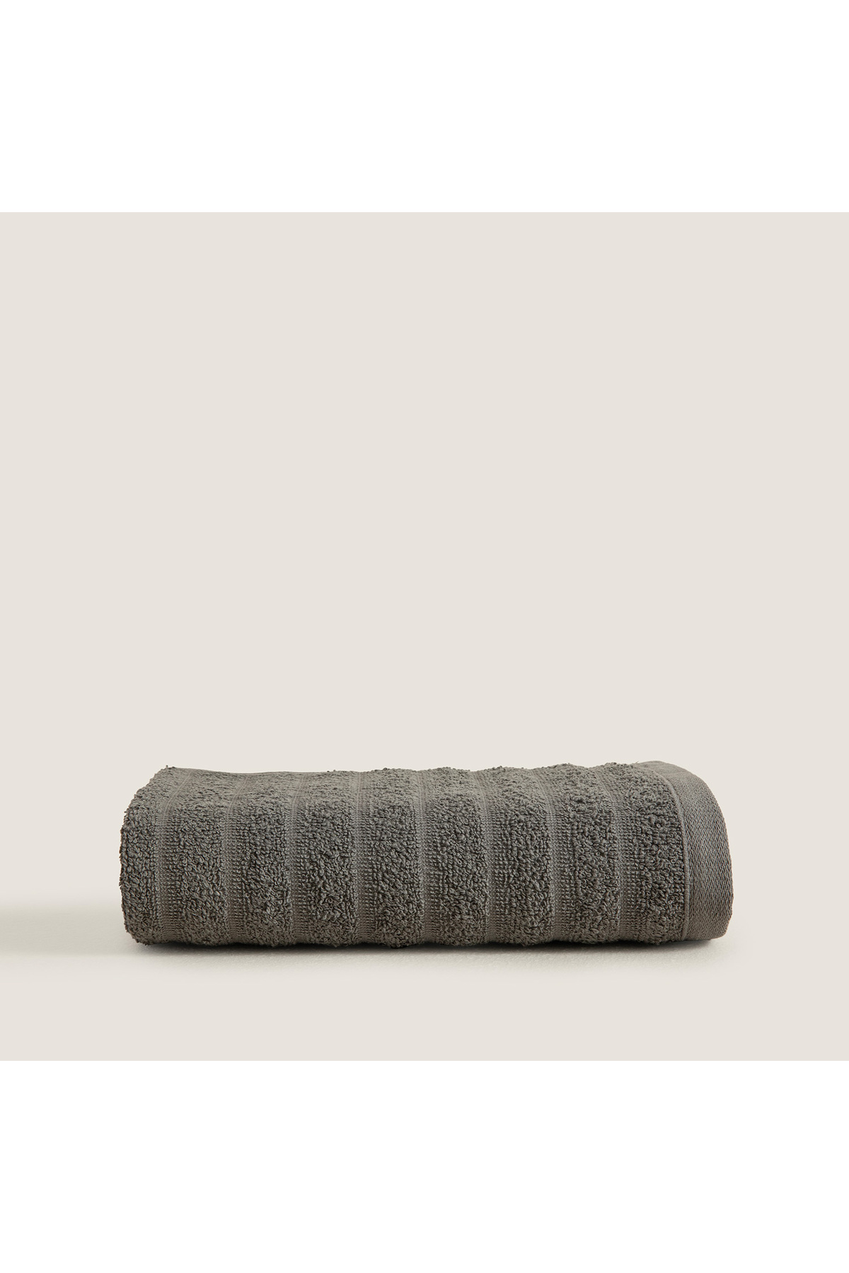 Chakra Waved %100 Pamuk El Havlusu 30x40 cm Antrasit - Görsel 3