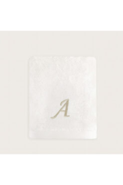 2Ddesign kişiye özel harfli işlemeli el havlusu "A" harfi
