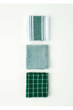 Bella Maison Juno Kurulama Bezi 3'lü Yeşil (45x65 cm)