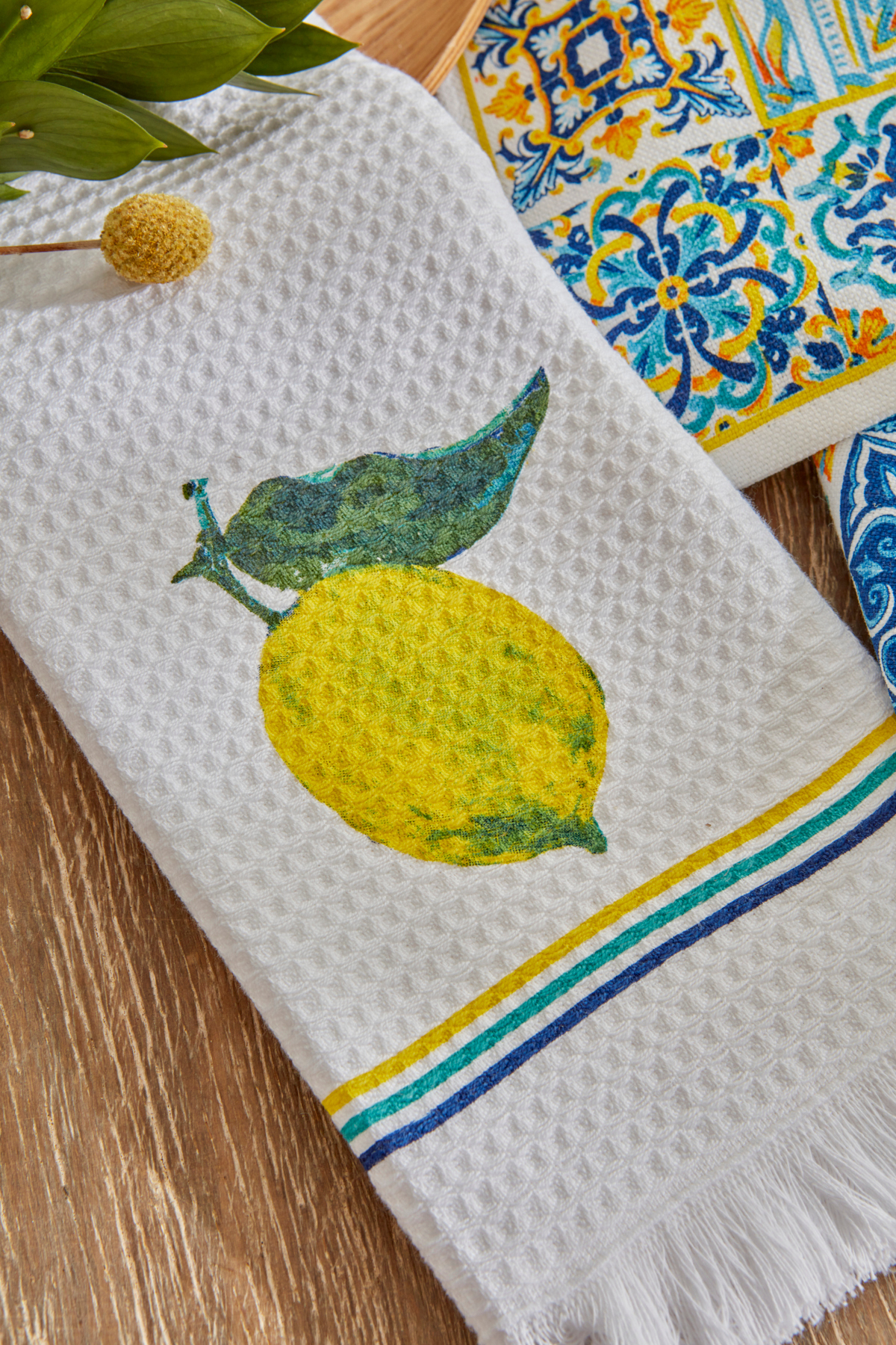 Karaca Home Lemon Pamuk 2 Parça Kitchen Towels Sarı 40x60 cm