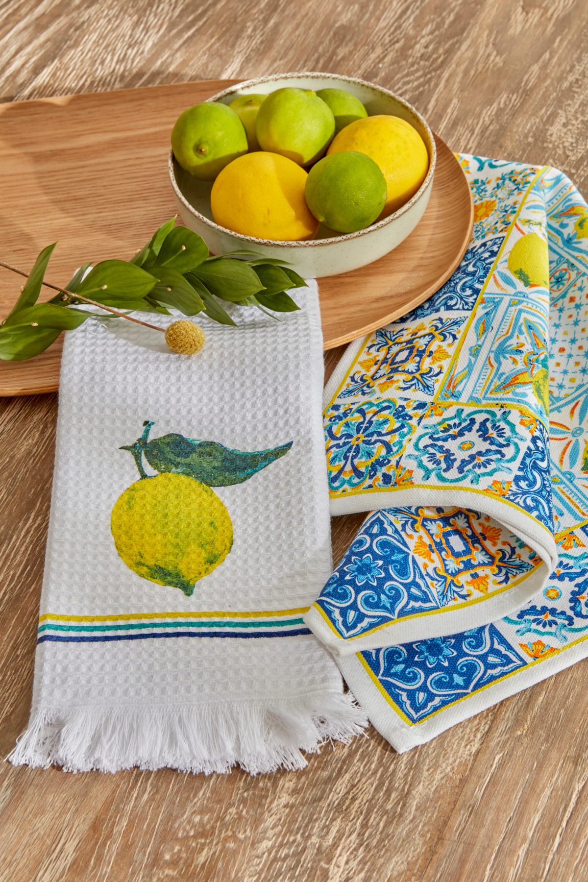 Karaca Home Lemon Pamuk 2 Parça Kitchen Towels Sarı 40x60 cm - Görsel 2