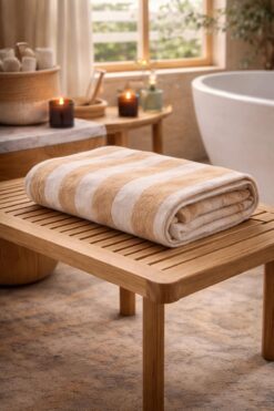 LEKUREN %100 Pamuk Büyük Banyo & Plaj Havlusu