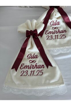 LE FANTASİA 1Adet - Nakışlı Konvoy Havlusu -Düğün Konvoy Havlusu -50X30CM (Sipariş Sonrası İsmi Mesaj Atınız!)