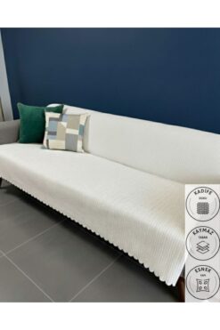 Genel Markalar Liza Kaymaz Taban Süngerli Kadife Koltuk Örtüsü 170x210 Cm