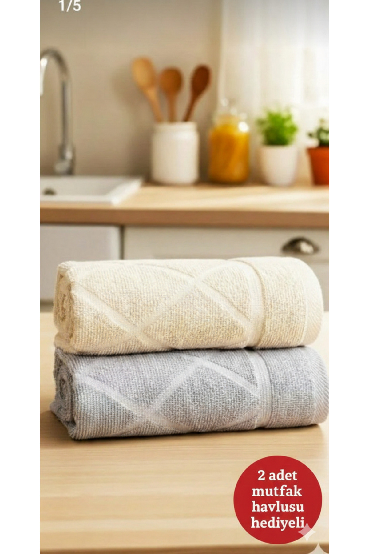 Altınbaşak (4.lü Kutulu Set) %100 Coton Yeni Sezon 50x90cm. Lüks El ve Yüz Havlu Seti - Görsel 2