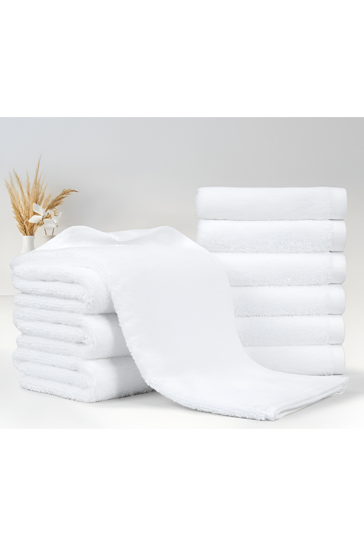 Durul Lüks El Yüz Otel Havlusu 6 Adet - 50x100 Cm - %100 Pamuk - Ağır Gramajlı