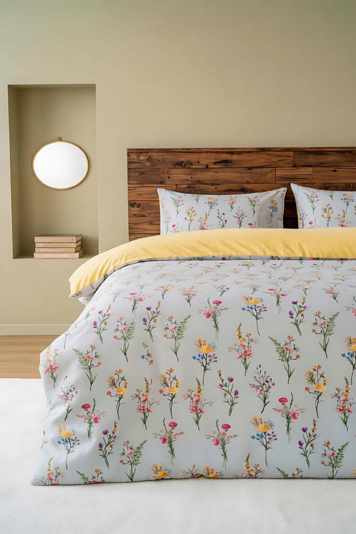 Rivaİstanbul Begonvil Tek Kişilik Nevresim Takımı Pamuklu - Görsel 2