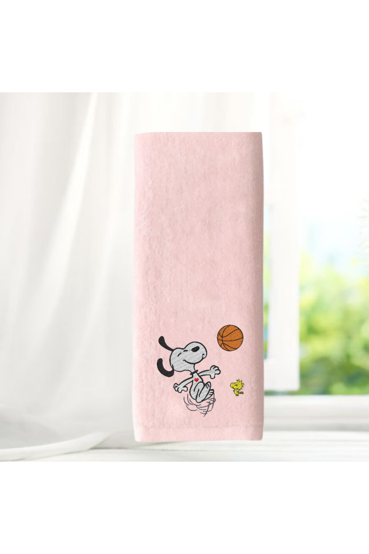 Ursa BASKETBOLCU SNOOPY TASARIMLI NAKIŞLI SPOR HAVLUSU 50X90 - Görsel 2