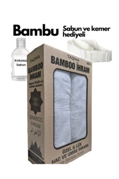 MyReal Hac Umre İhramı Bambu 1250gr Kutulu - Kemer Ve Kokusuz Sabun Hediyeli