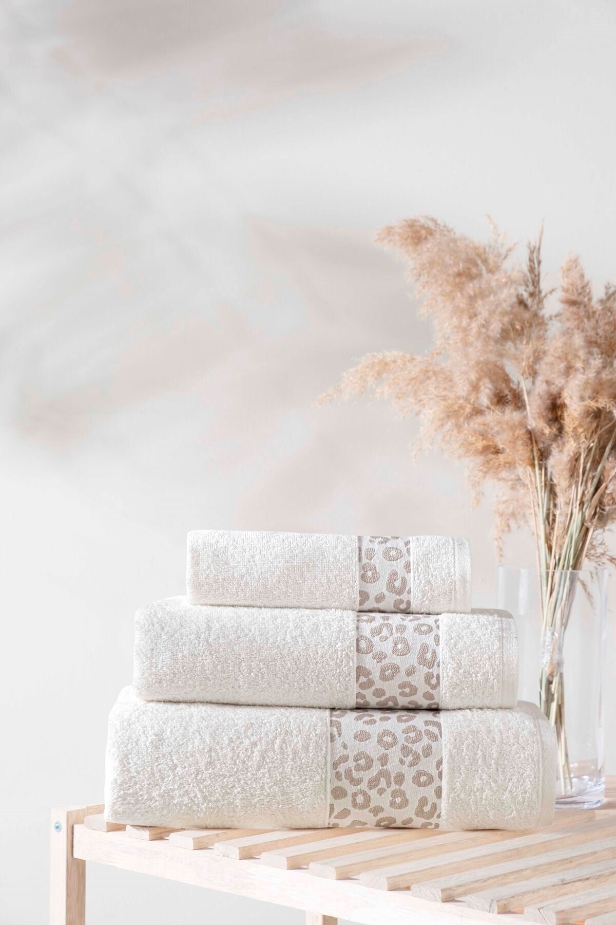 neşe home collection Neşe Home Gianna 3’lü Havlu Seti – %100 Pamuklu, Yumuşak ve Emici