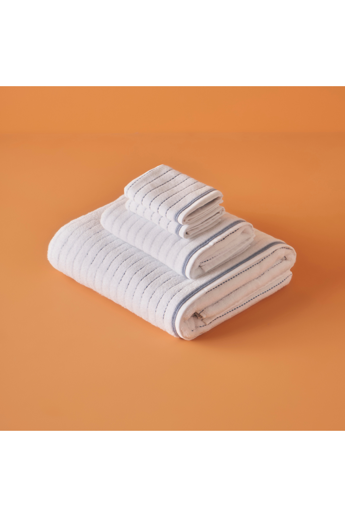 Bella Maison %100 Pamuk Belinda 2'li El Havlusu Mavi (30x30 cm) - Görsel 3