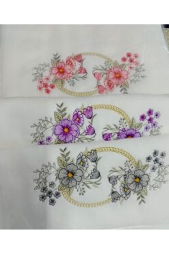 hilal Hilalevtekstilleri Nakışlı İşlemeli Analı Kızlı El Havluları