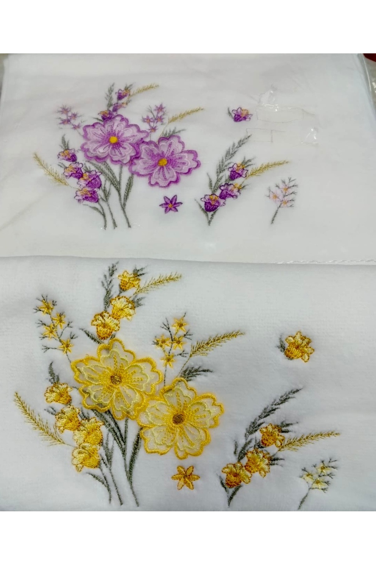 hilal Hilalevtekstilleri Nakışlı İşlemeli Analı Kızlı El Havluları - Görsel 2