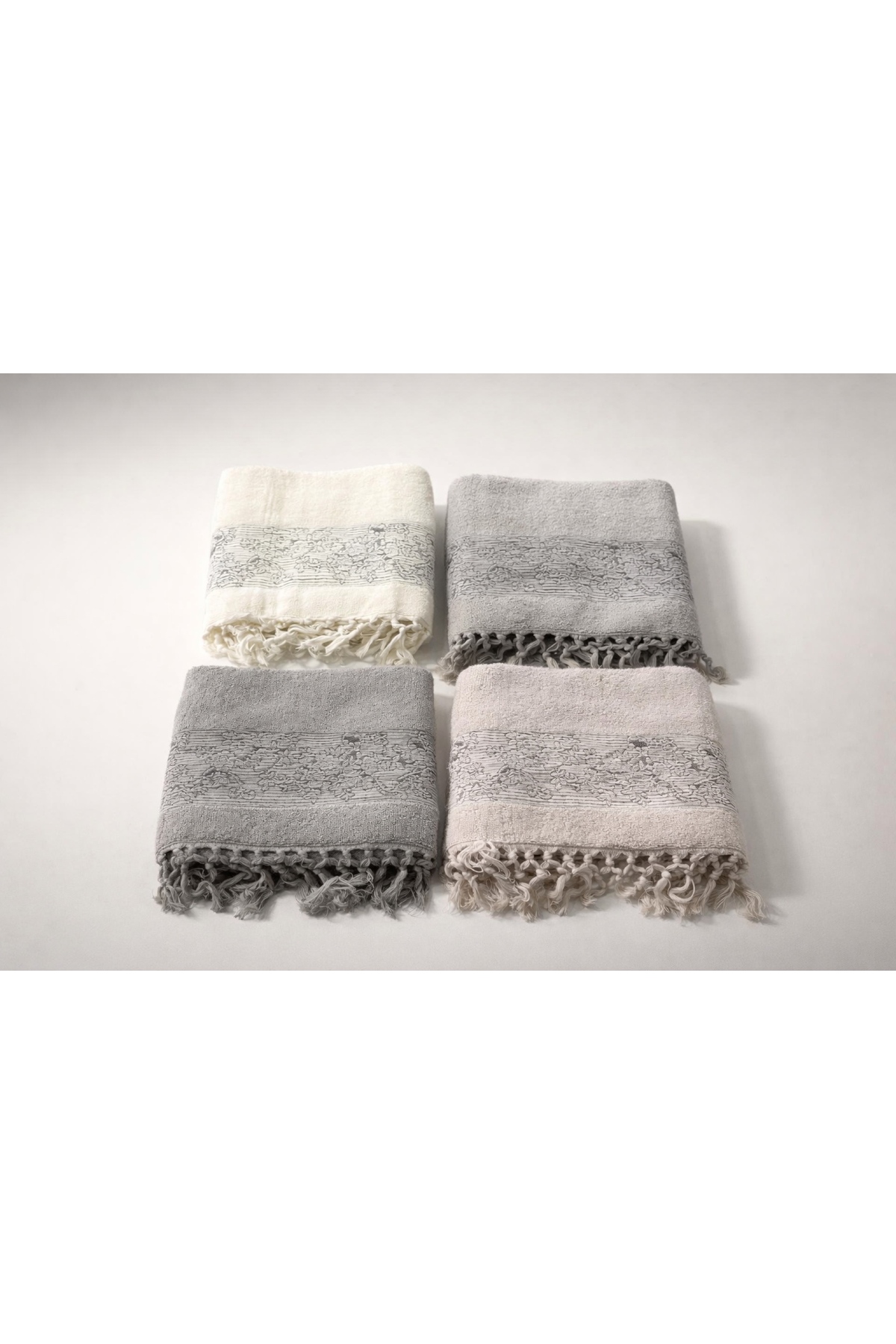 Pupilla Collection Menekşe %100 Pamuk 50*90 4'Lü Yüz Havlusu - Asorti - Görsel 2