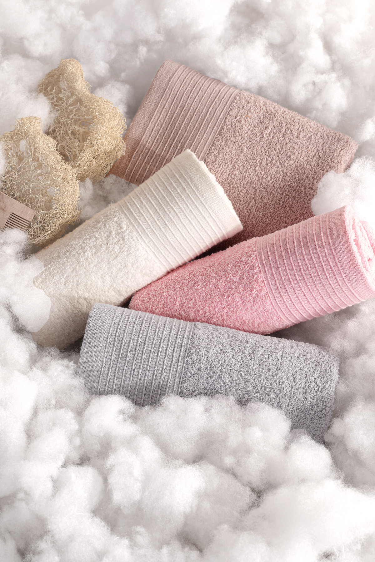 Güvenal Sıla 8'li Kutulu 50x90cm Pamuk Havlu Seti | Havlu | Havlu & Havlu Seti | Çeyiz | El&Yüz Havlusu - Görsel 3