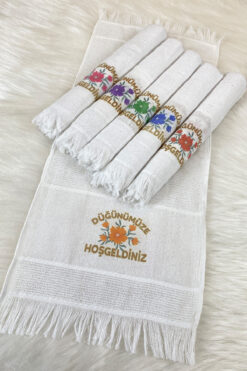 ZEYMERADE Düğün Gelin Damat Sünnet Konvoy Arabası Havlusu Süsü, 6 Adet