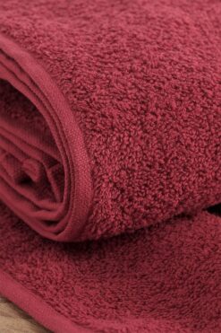 MODELHOME %100 Pamuk Koyu Renkli (bordo) 200 Gr 2'li El, Yüz Ve Baş Havlusu