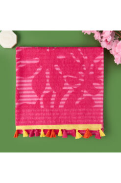 Evidea Soft Palme Plaj Havlusu - Pembe - 70x140 cm