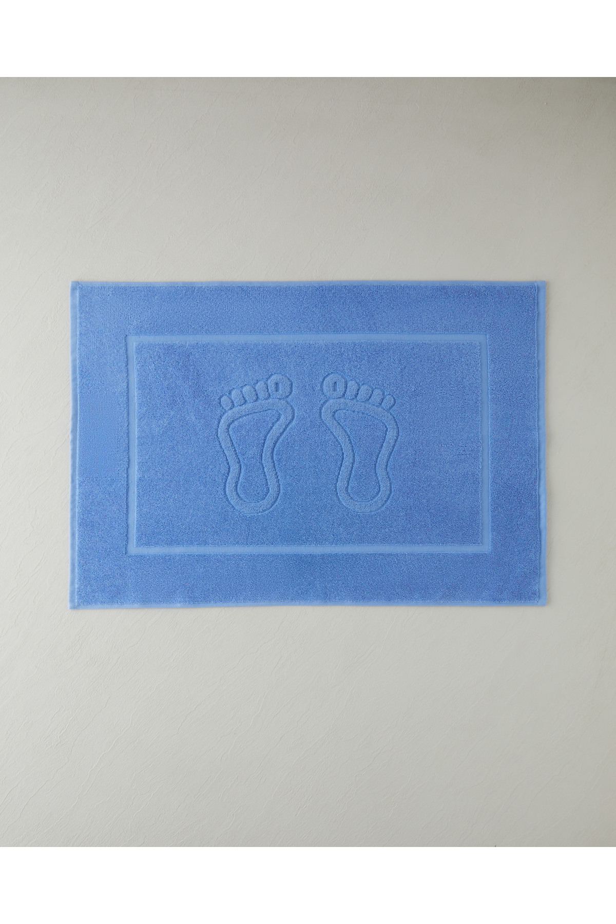 English Home Soft Step Pamuk Ayak Havlusu 50x70 cm Mavi