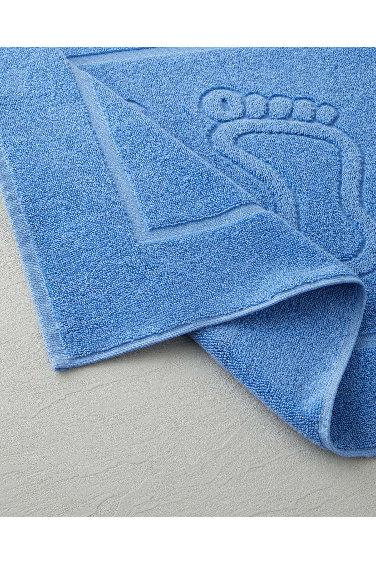 English Home Soft Step Pamuk Ayak Havlusu 50x70 cm Mavi - Görsel 2