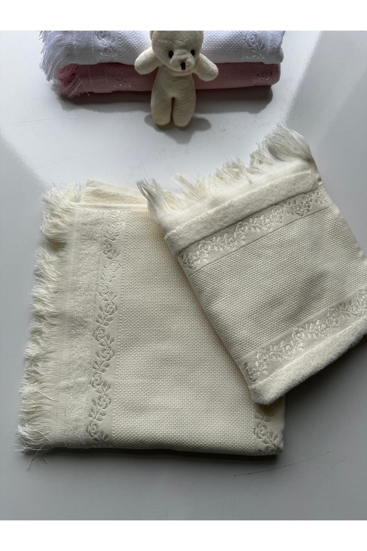 TUTUYA TEXTIL Etamin İşlemelik Analı Kızlı Fiesta Soft Havlu - Görsel 3