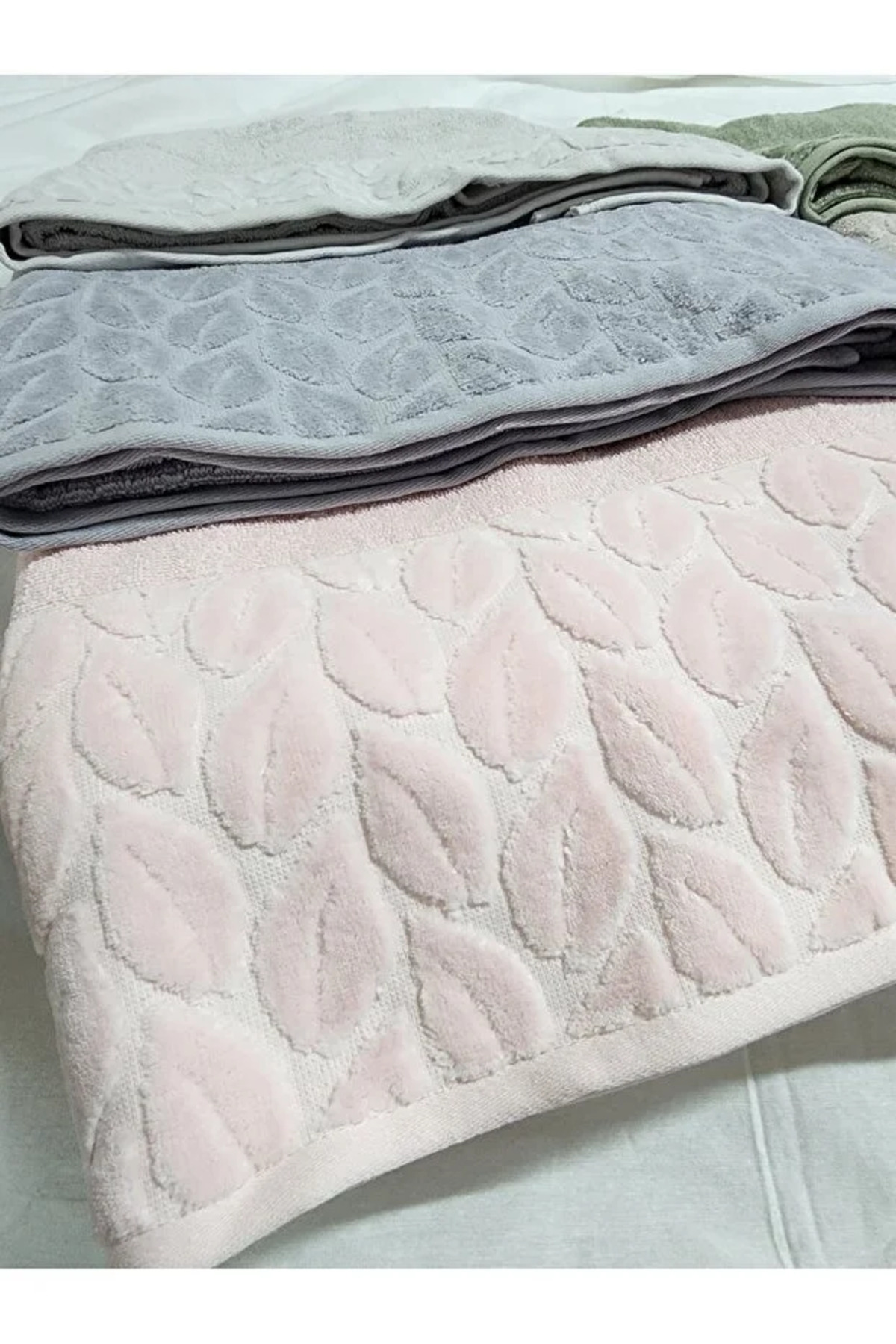 Nurpak Banyo Havlu Seti 6'Lı Pamuk Banyo Havlusu - Görsel 3