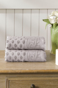 Özdilek Mistico El ve Yüz Havlusu 50x90 cm Gri