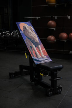 DEMİ BRAVO Özel Tasarım Cepli Pamuk Spor Havlusu - Aslan