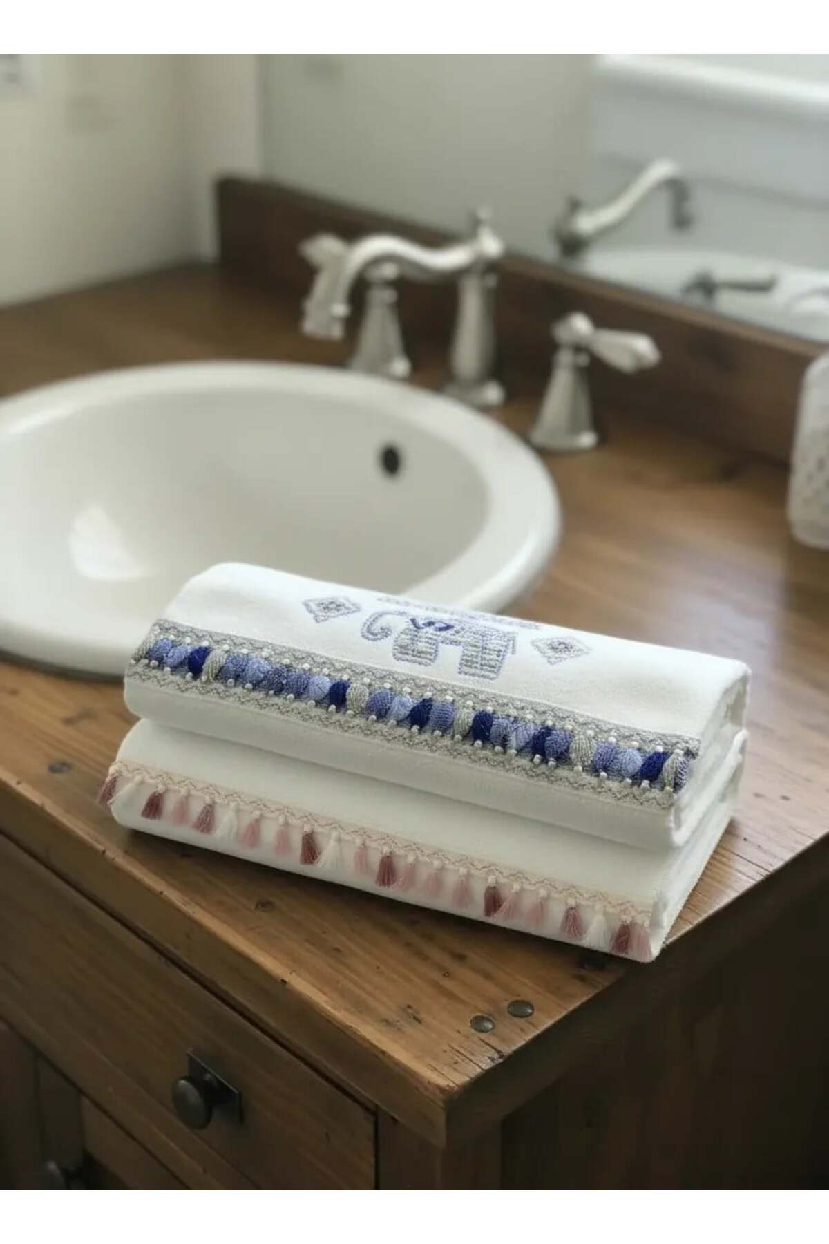 Dekomina Figürlü 2'li Yüz Havlu Seti - Görsel 2