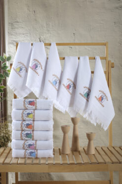 Pamira 12 Adetli 40x70 Saçaklı Düğün, Okuluk, Konvoy, Davetiye Havlusu