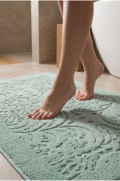 VAROL 2 Adet Gramajlı Jakaranda Ayak Havlusu Paspas