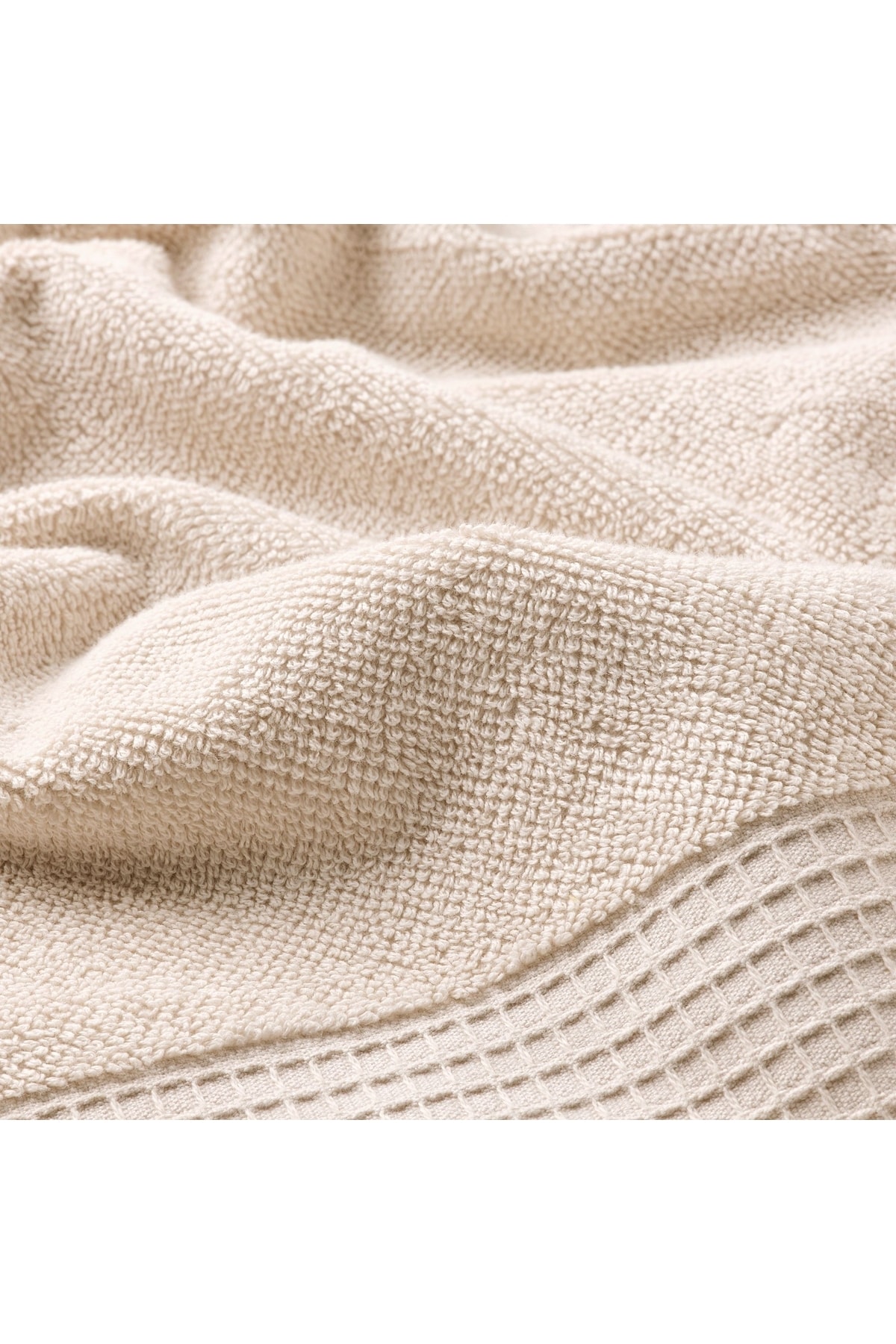 IKEA 3 Adet Küçük Banyo Havlusu 30x30 Cm El Yüz Havlusu 3 Lü Set Bej Pamuk - Görsel 2