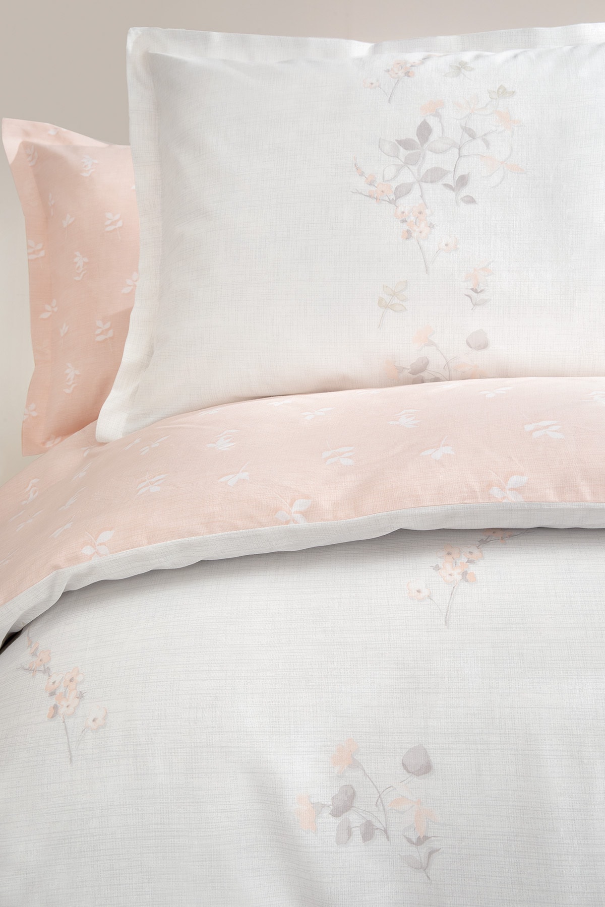 Yataş Ember Çift Kişilik Ranforce Nevresim Takımı - Pudra - Görsel 2